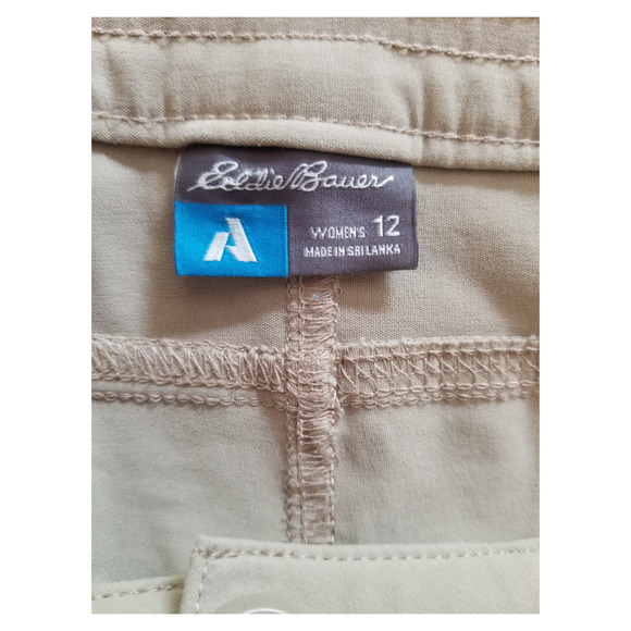 Eddie Bauer Khaki Capri Pants Women's Size 12 36 Inseam 21 in - Picture 11 of 11